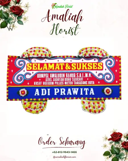 Papan Bunga Ucapan Selamat Parenggan